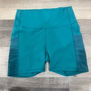 Fabletics Teal Athletic Shorts